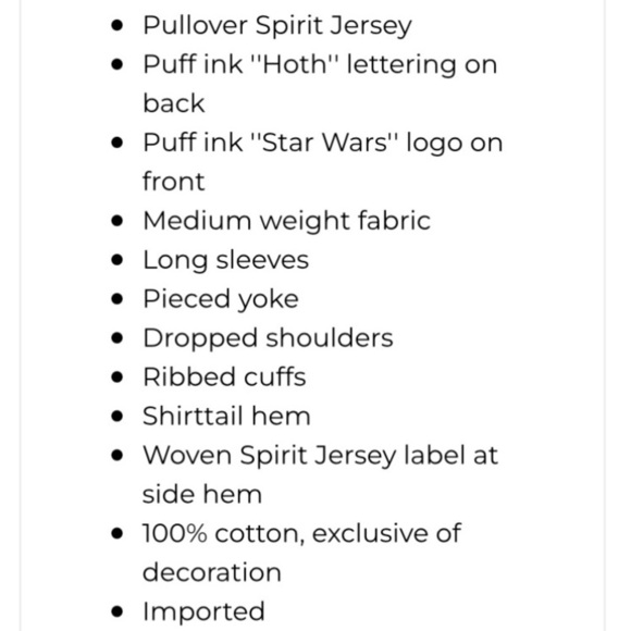 Star Wars Hoth Spirit Jersey - Picture 5 of 10